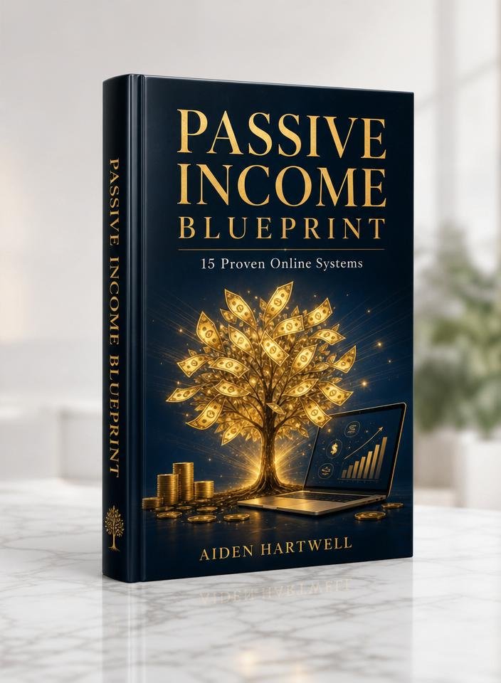 Passive Income Blueprint free eBook 3D cover