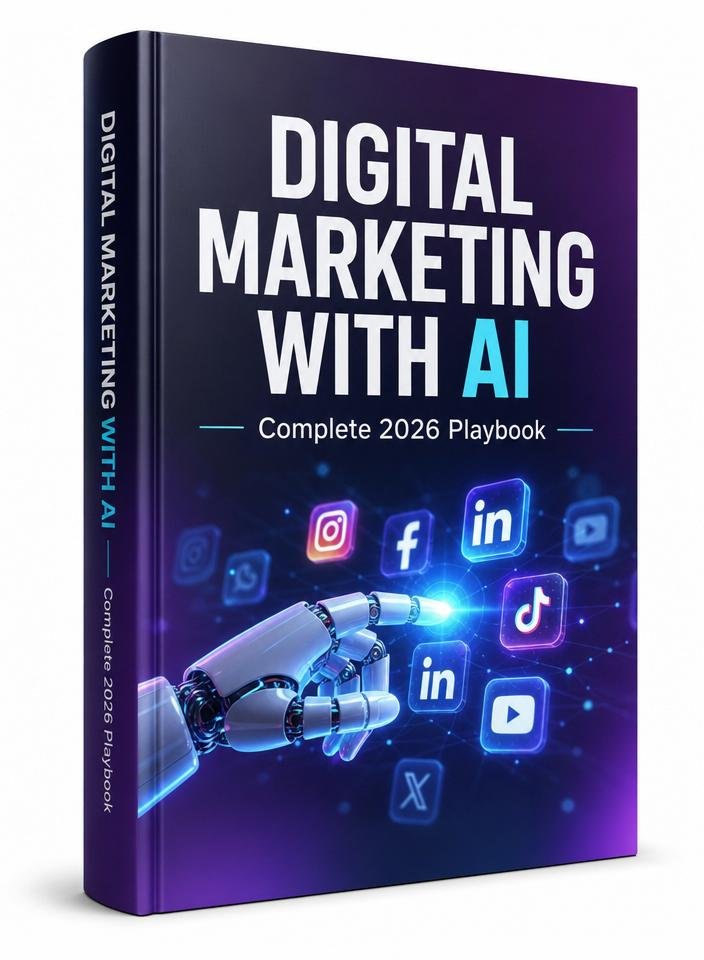 Digital Marketing with AI premium eBook cover